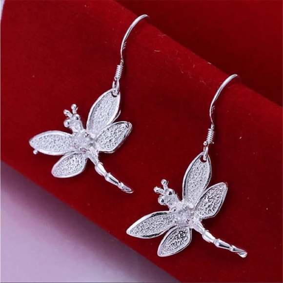 Jewelry - Sterling Silver Dragonfly Earrings